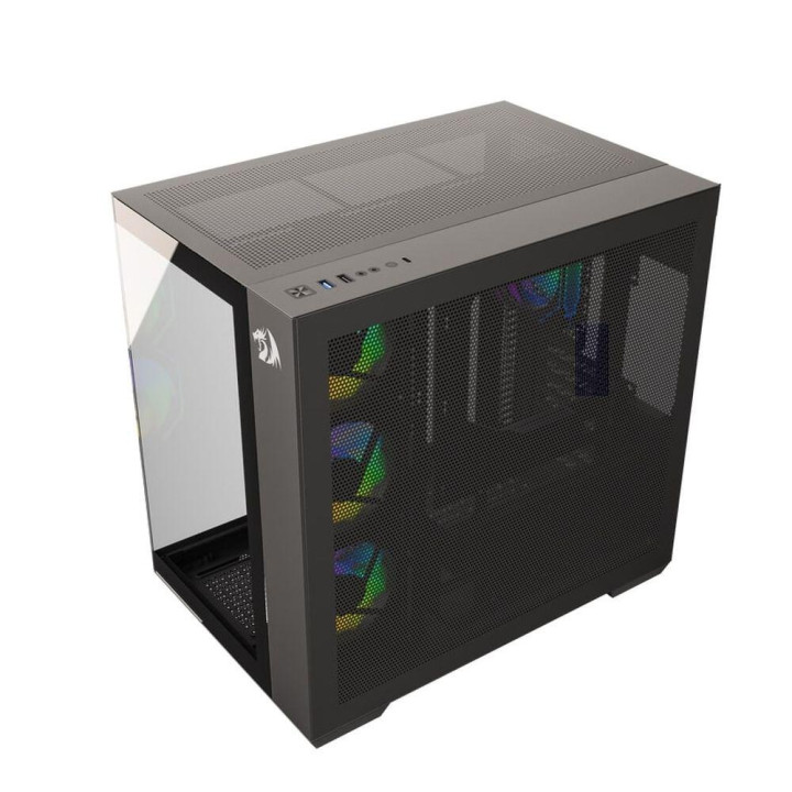 Кутия за компютър Redragon Evo ARGB GC-623-PRO, Middle Tower, Tool-less дизайн, 3×120mm aRGB вентилатори - 6