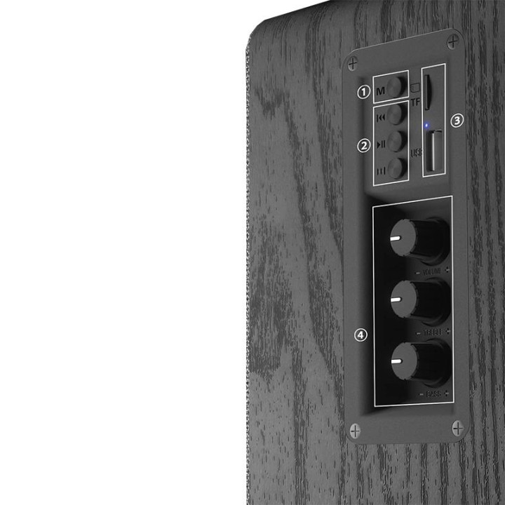 Тонколонки Redragon GS813 Mouthpiece, 20W RMS, 3" говорители, дърво, USB/3.5mm - 3