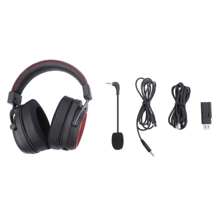 Bluetooth/безжични геймърски слушалки Redragon Luna Pro H540-PRO, USB, 53mm говорител, с микрофон - 2