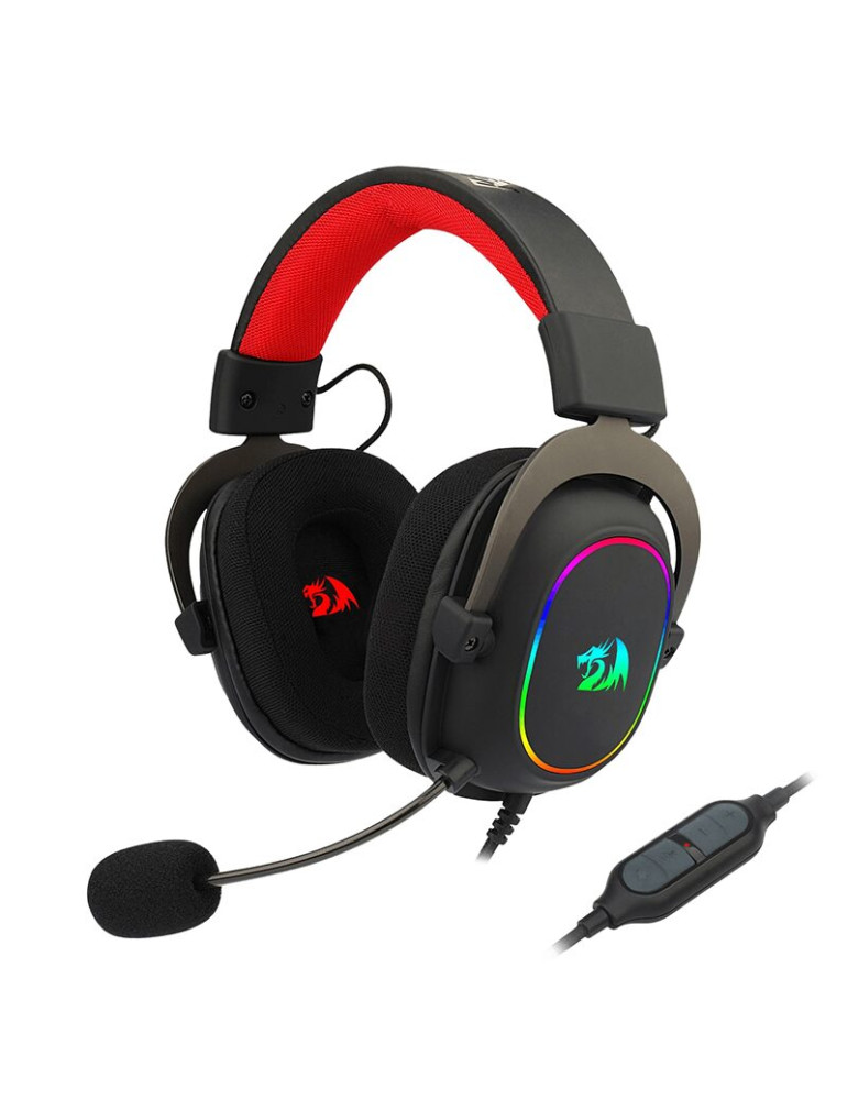 Геймърски слушалки Redragon ZeusX H510-RGB, 7.1 канално, 53mm говорители, USB, с микрофон - 1