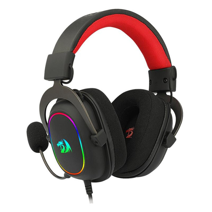 Геймърски слушалки Redragon ZeusX H510-RGB, 7.1 канално, 53mm говорители, USB, с микрофон - 3