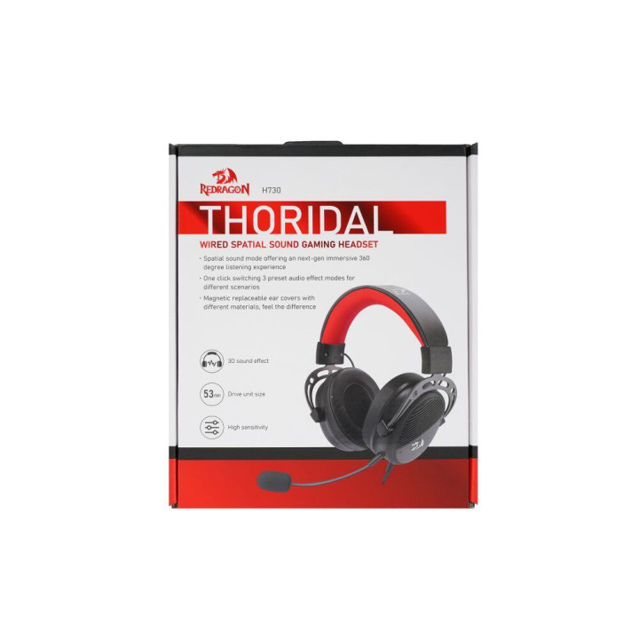 Геймърски слушалки Redragon Thoridal H730, черни - 7