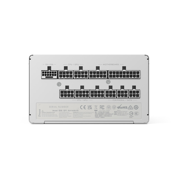 Модулно захранване Fractal Design Ion 3 Gold, 1000W 80+ Gold Efficiency, WHITE - FD-P-IA3G-101-EU-WT - 5