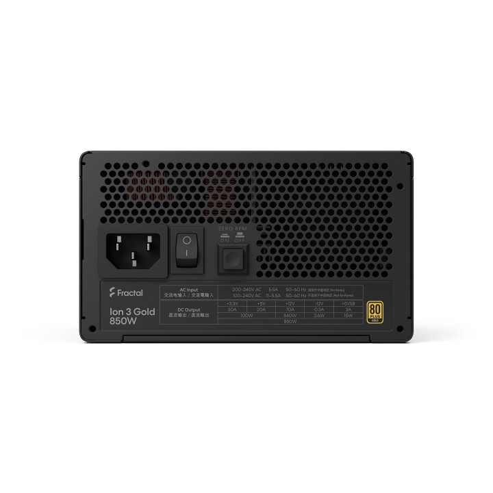 Модулно захранване Fractal Design Ion 3 Gold, 850W - FD-P-IA3G-850-EU - 3