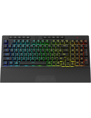Bluetooth механична геймърска клавиатура Redragon Shiva Pro K515RGB-PRO, RGB осветление, Bluetooth 5.0, 3 едновременни устройств