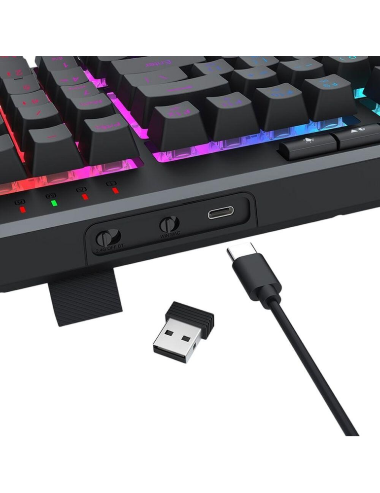 Геймърска клавиатура Redragon Varro K517, RGB подсветка, USB свързване - 2