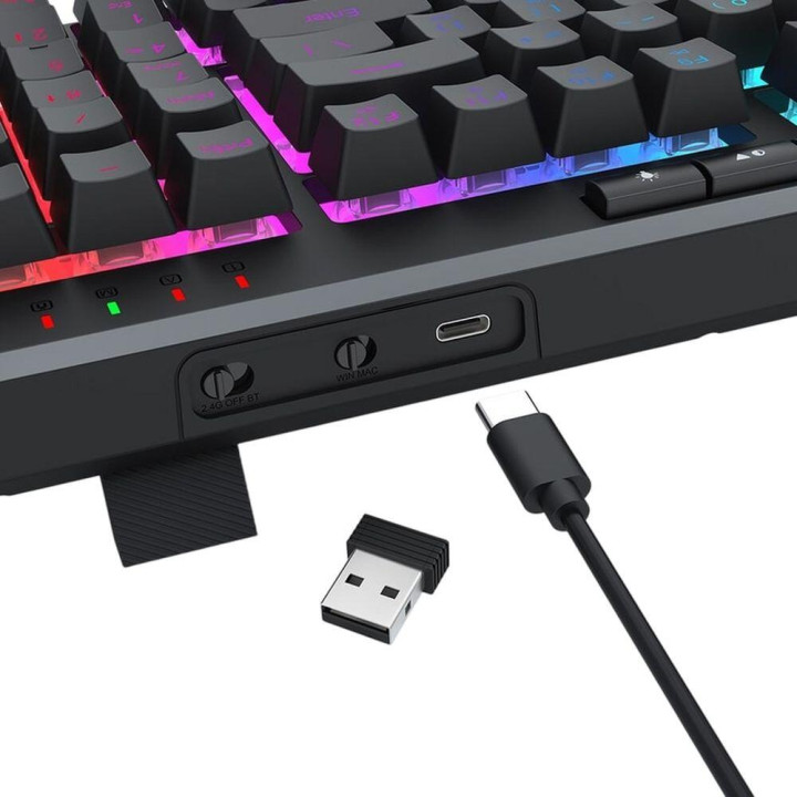 Геймърска клавиатура Redragon Varro K517, RGB подсветка, USB свързване - 2