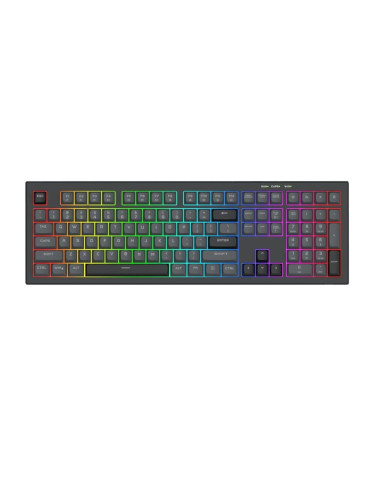 Геймърска клавиатура Redragon Crux K518-RGB, RGB осветление, USB - K518-RGB-GB - 1