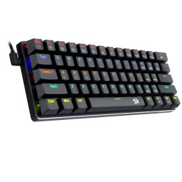 Механична геймърска клавиатура Redragon Jax K613-KB, RGB подсветка, USB Type-C, черна - 1