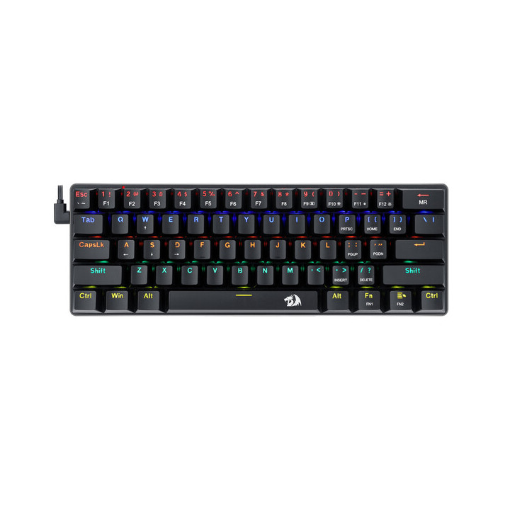 Механична геймърска клавиатура Redragon Jax K613-KB, RGB подсветка, USB Type-C, черна - 3