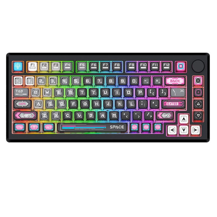 Bluetooth механична геймърска клавиатура Redragon Uranus Pro K732MC-RGB-PRO, RGB осветление - 1