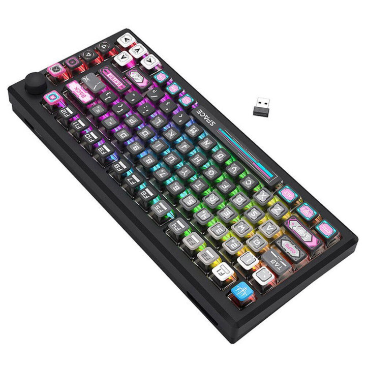 Bluetooth механична геймърска клавиатура Redragon Uranus Pro K732MC-RGB-PRO, RGB осветление - 2