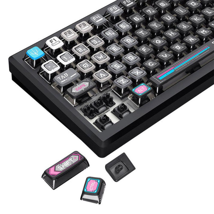 Bluetooth механична геймърска клавиатура Redragon Uranus Pro K732MC-RGB-PRO, RGB осветление - 4