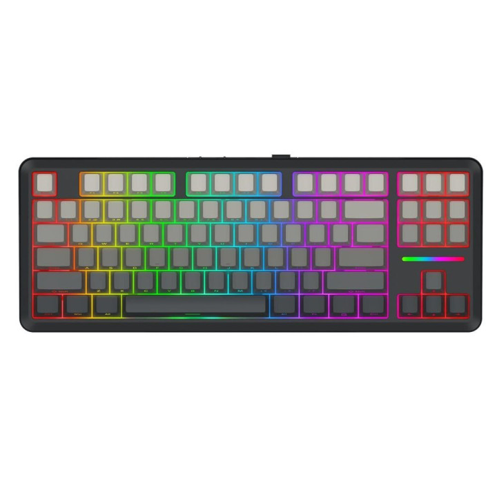 Bluetooth механична геймърска клавиатура Redragon Wildslash Pro K734SP, RGB подсветка, Redragon RPC линейни суичи, презареждаема