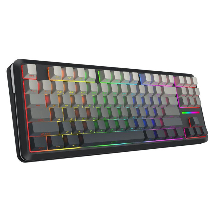 Bluetooth механична геймърска клавиатура Redragon Wildslash Pro K734SP, RGB подсветка, Redragon RPC линейни суичи, презареждаема