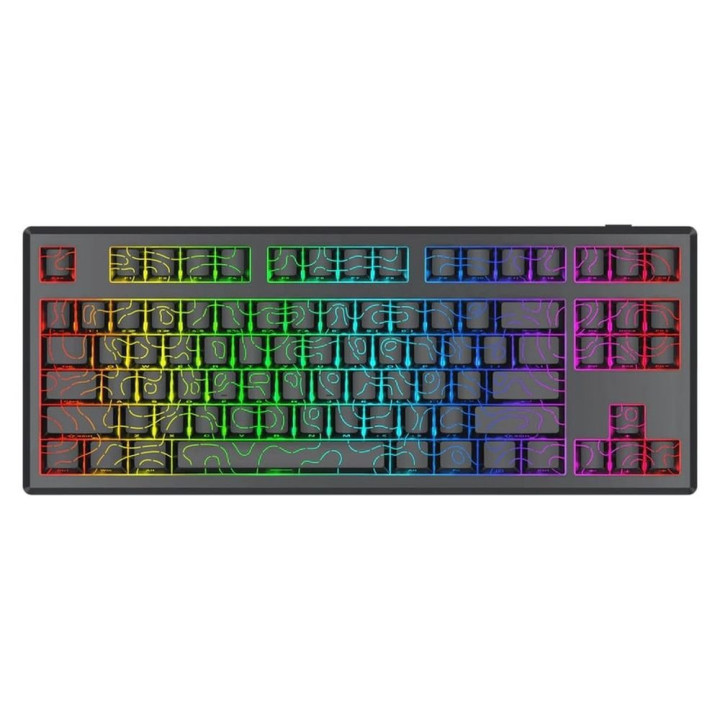 Bluetooth механична геймърска клавиатура Redragon Uranus 87 Pro K737B-RGB-PRO, RGB осветление - 1