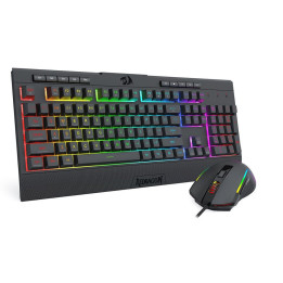 Геймърски комплект клавиатура и мишка Redragon S151, RGB подсветка, черна - 1