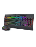 Геймърски комплект клавиатура и мишка Redragon S151, RGB подсветка, черна - 2