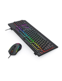 Геймърски комплект клавиатура и мишка Redragon S151, RGB подсветка, черна - 4