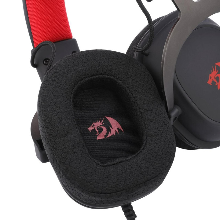 Геймърски слушалки Redragon Zeus Lite H510-LT, 53мм говорител, микрофон, RGB - 5