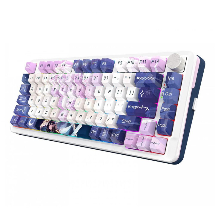 Bluetooth механична геймърска клавиатура Redragon Cyrus Pro K681ACG, RGB осветление, бяла - 5