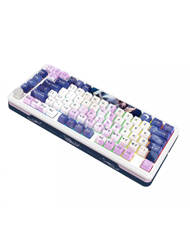 Bluetooth механична геймърска клавиатура Redragon Cyrus Pro K681ACG, RGB осветление, бяла - 6