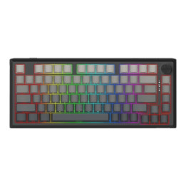 Bluetooth механична геймърска клавиатура Redragon Penumbra Pro K687GG, Lion L суичове, RGB осветление, Bluetooth 5.0, USB nano п