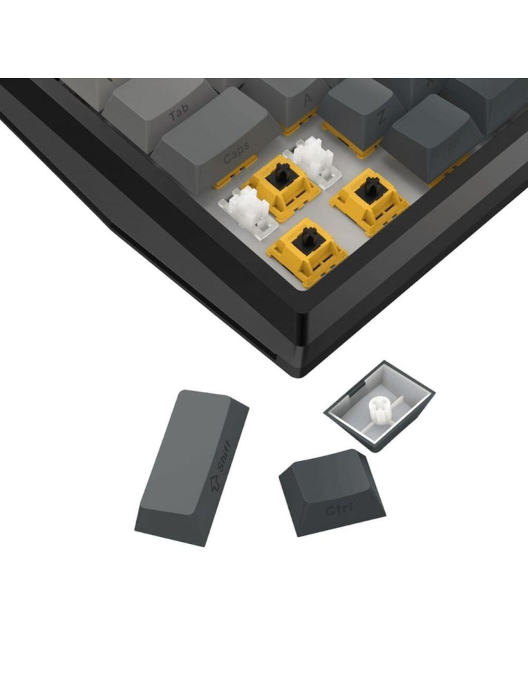 Bluetooth механична геймърска клавиатура Redragon Penumbra Pro K687GG, Lion L суичове, RGB осветление, Bluetooth 5.0, USB nano п