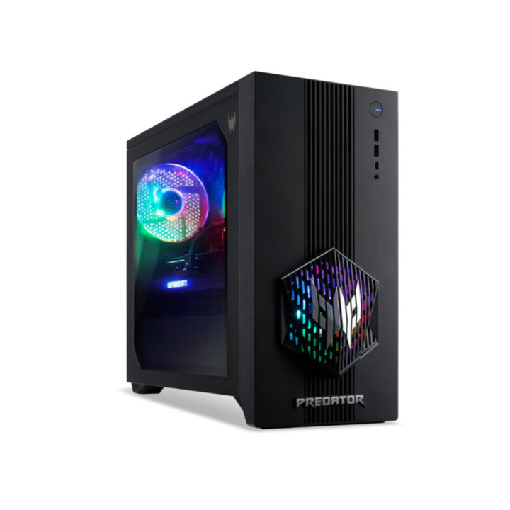 Геймърски компютър Acer Predator PO3-665, Intel Core Ultra 5 225F, RTX 5070 12GB, 32GB DDR5 5600MHz, 1TB SSD, No OS - DG.E4TEX.0
