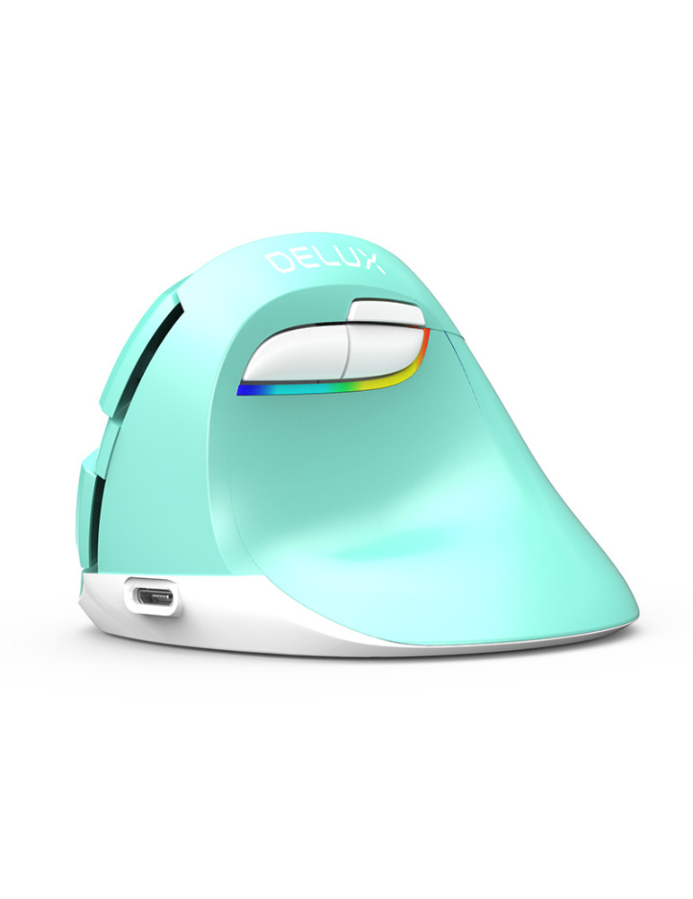 Bluetooth/Безжична мишка DELUX M618mini, 2.4GHz, Оптична, 2400 DPI, 6 бутона - 2