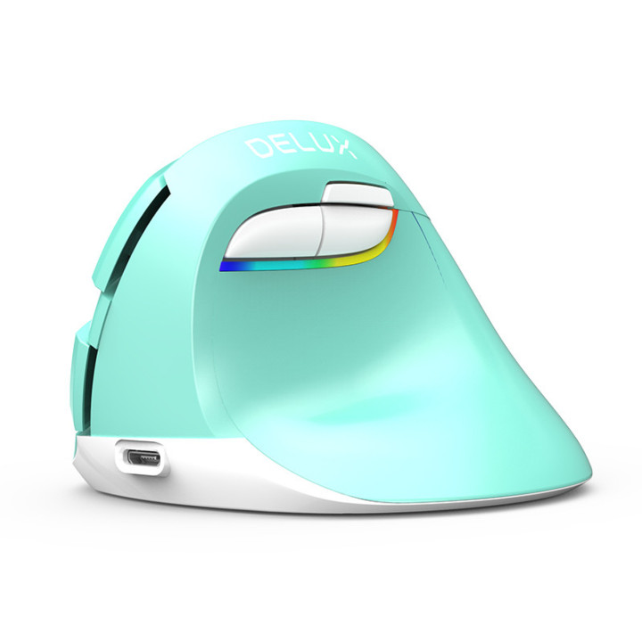 Bluetooth/Безжична мишка DELUX M618mini, 2.4GHz, Оптична, 2400 DPI, 6 бутона - 2