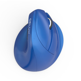 Безжична мишка DELUX M618mini, Син, 2400 DPI, 6 бутона - 1