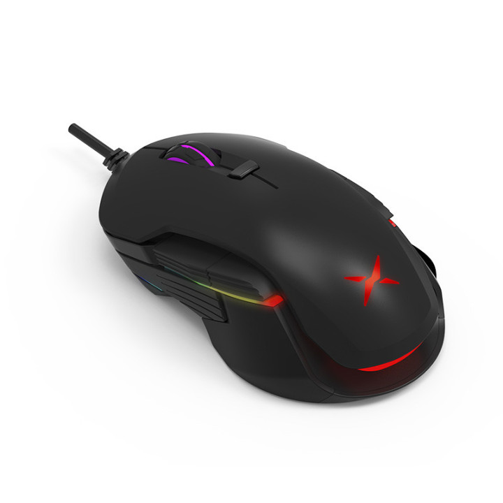 Геймърска мишка DELUX M627S, Черна, Оптична, PMW3389, 16000 DPI, USB - 2