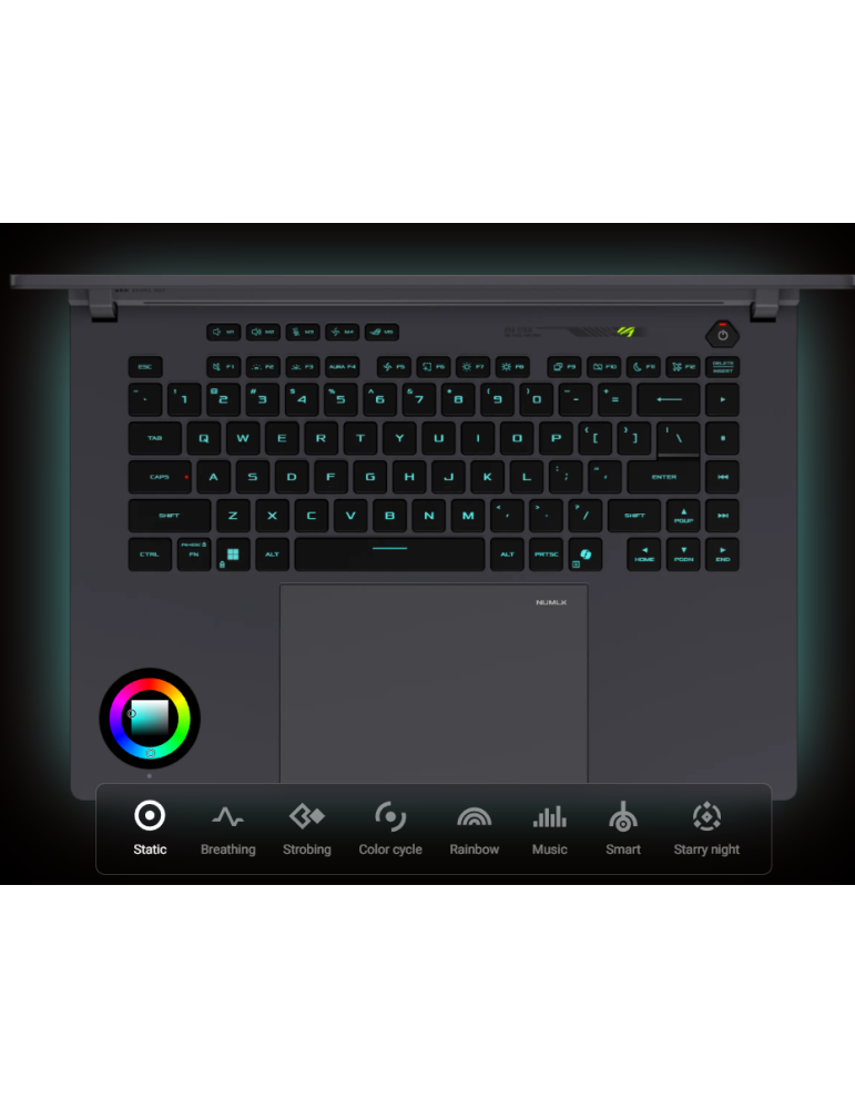 Лаптоп ASUS Strix G16 G615LP-S5054, 16.0" WQXGA 240Hz IPS, Intel Core Ultra 9 275HX, RTX 5070 8GB, 32GB DDR5, 1TB SSD, No OS - 9