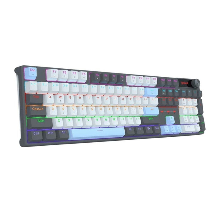 Механична геймърска клавиатура Redragon Caesura K718GB-R, Rainbow осветление, червени суичове - 5