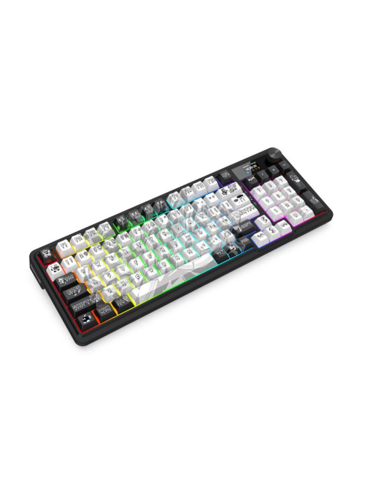 Bluetooth механична геймърска клавиатура Redragon Artemis Pro K719GF-RGB, RGB осветление, Yellow Linear Switches, 4000mAh - 6950