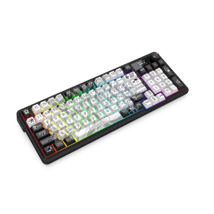 Bluetooth механична геймърска клавиатура Redragon Artemis Pro K719GF-RGB, RGB осветление, Yellow Linear Switches, 4000mAh - 6950