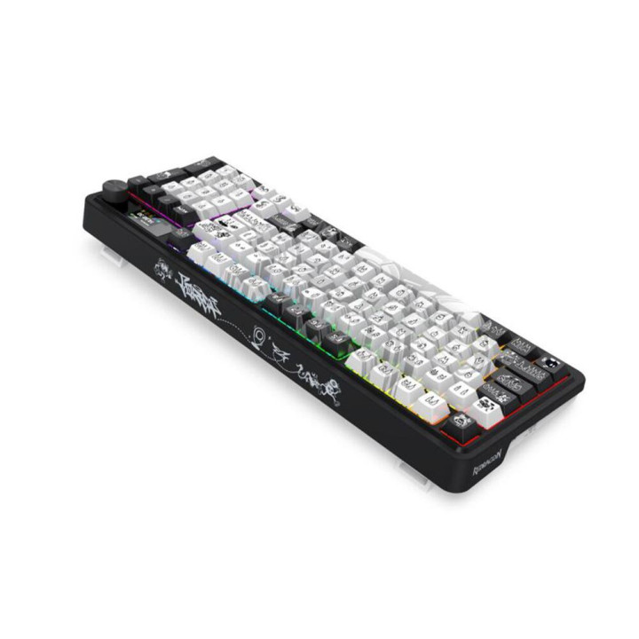 Bluetooth механична геймърска клавиатура Redragon Artemis Pro K719GF-RGB, RGB осветление, Yellow Linear Switches, 4000mAh - 6950