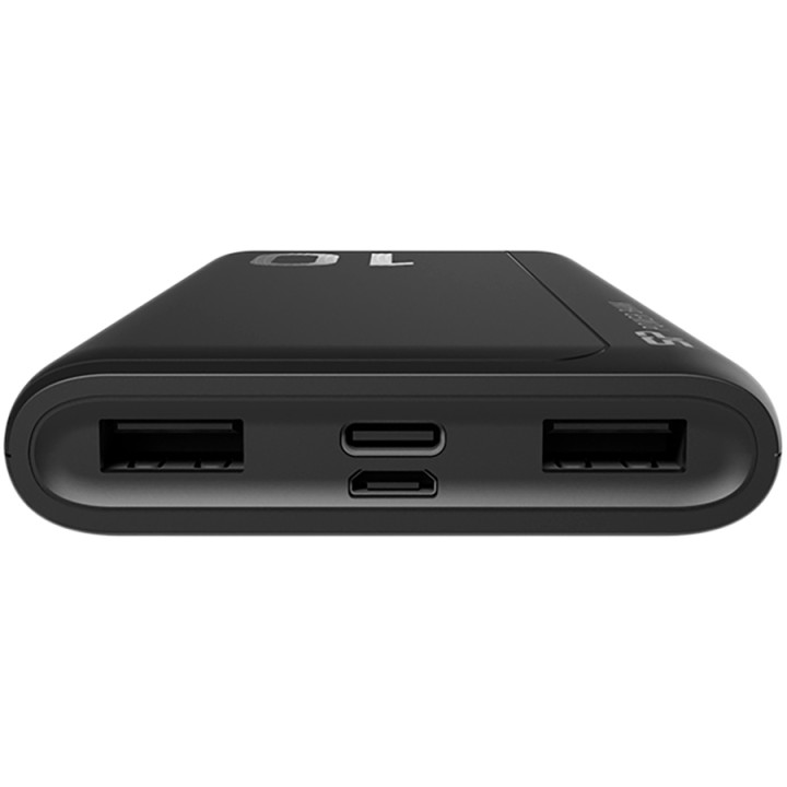 Външна батерия  Silicon Power GP15 10000mAh, Type-C*1, Micro-B*1, Type-A*2, Black - SP10KMAPBKGP150K