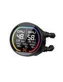 Водно охлаждане за процесор Xigmatek LK Pro 360 Digital, 360mm, 2.7" LCD дисплей, Меден блок, Addressable RGB - EN47404 - 4