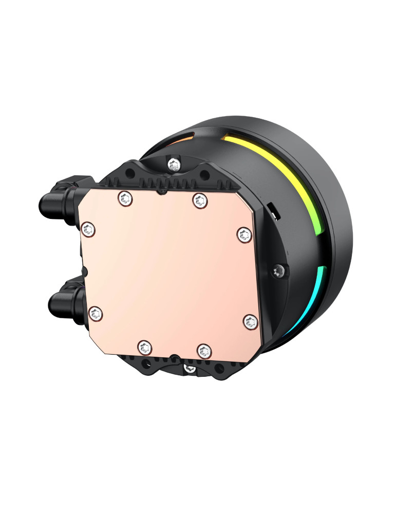 Водно охлаждане за процесор Xigmatek LK Pro 360 Digital, 360mm, 2.7" LCD дисплей, Меден блок, Addressable RGB - EN47404 - 5