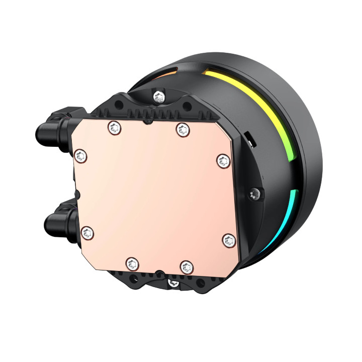 Водно охлаждане за процесор Xigmatek LK Pro 360 Digital, 360mm, 2.7" LCD дисплей, Меден блок, Addressable RGB - EN47404 - 5