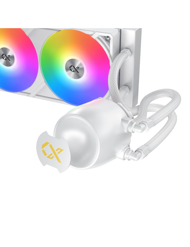 Водно охлаждане за процесор Xigmatek Connect Pro 360 Arctic, 7" LCD дисплей, 360mm радиатор - EN48364 - 5