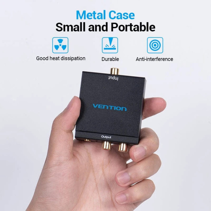 Аудио конвертор Vention BDFB0, Optical/Coaxial към RCA/3.5mm - BDFB0 - 3