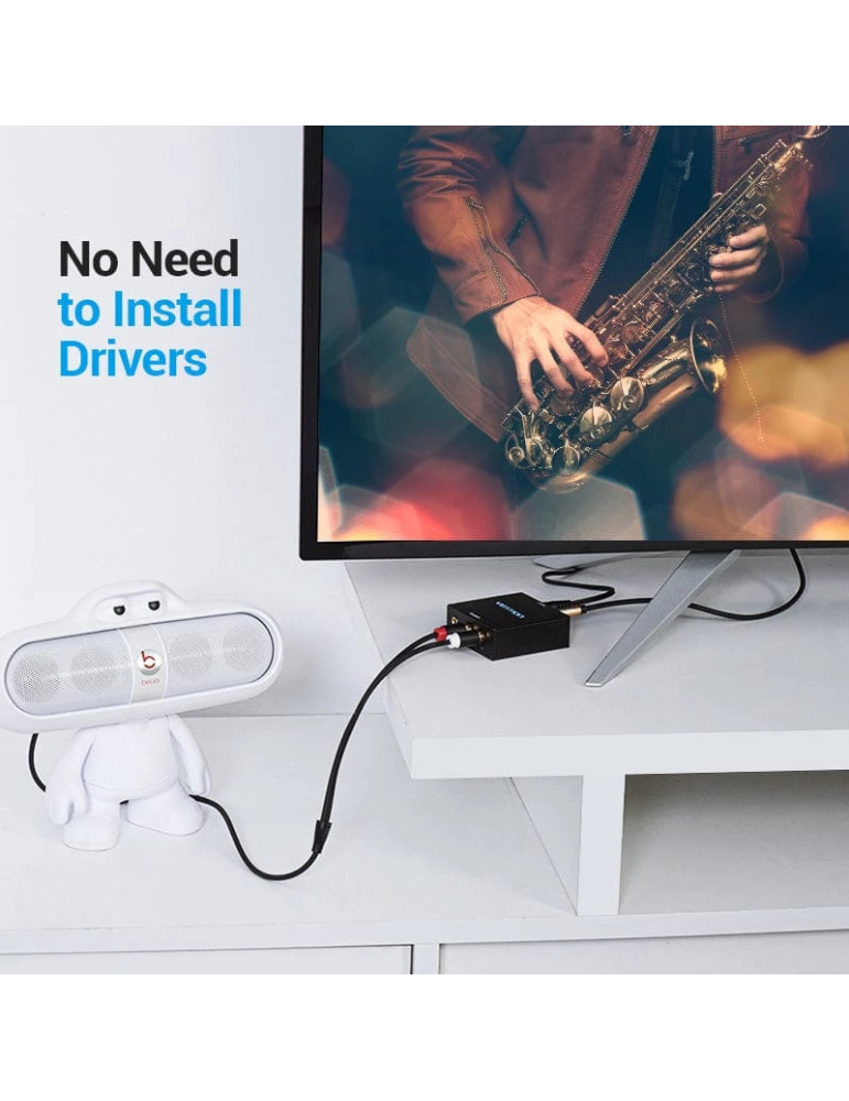 Аудио конвертор Vention BDFB0, Optical/Coaxial към RCA/3.5mm - BDFB0 - 8