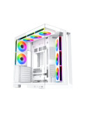 Кутия Xigmatek Aqua 7 Arctic, Middle Tower ATX, Бял, 8 ARGB вентилатора, USB-C, Tempered Glass - EN49033 - 1