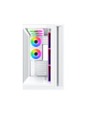Кутия Xigmatek Aqua 7 Arctic, Middle Tower ATX, Бял, 8 ARGB вентилатора, USB-C, Tempered Glass - EN49033 - 3