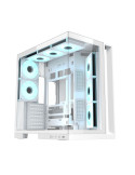 Кутия Xigmatek Aqua 7 Arctic, Middle Tower ATX, Бял, 8 ARGB вентилатора, USB-C, Tempered Glass - EN49033 - 5