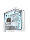 Кутия Xigmatek Aqua 7 Arctic, Middle Tower ATX, Бял, 8 ARGB вентилатора, USB-C, Tempered Glass - EN49033 - 6