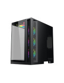 Кутия за компютър Xigmatek Aqua 7, Middle Tower ATX, 8 ARGB вентилатора, USB-C, Tempered Glass - EN49026 - 4